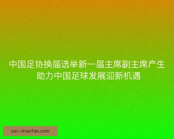 中国足协换届选举新一届主席副主席产生 助力中国足球发展迎新机遇